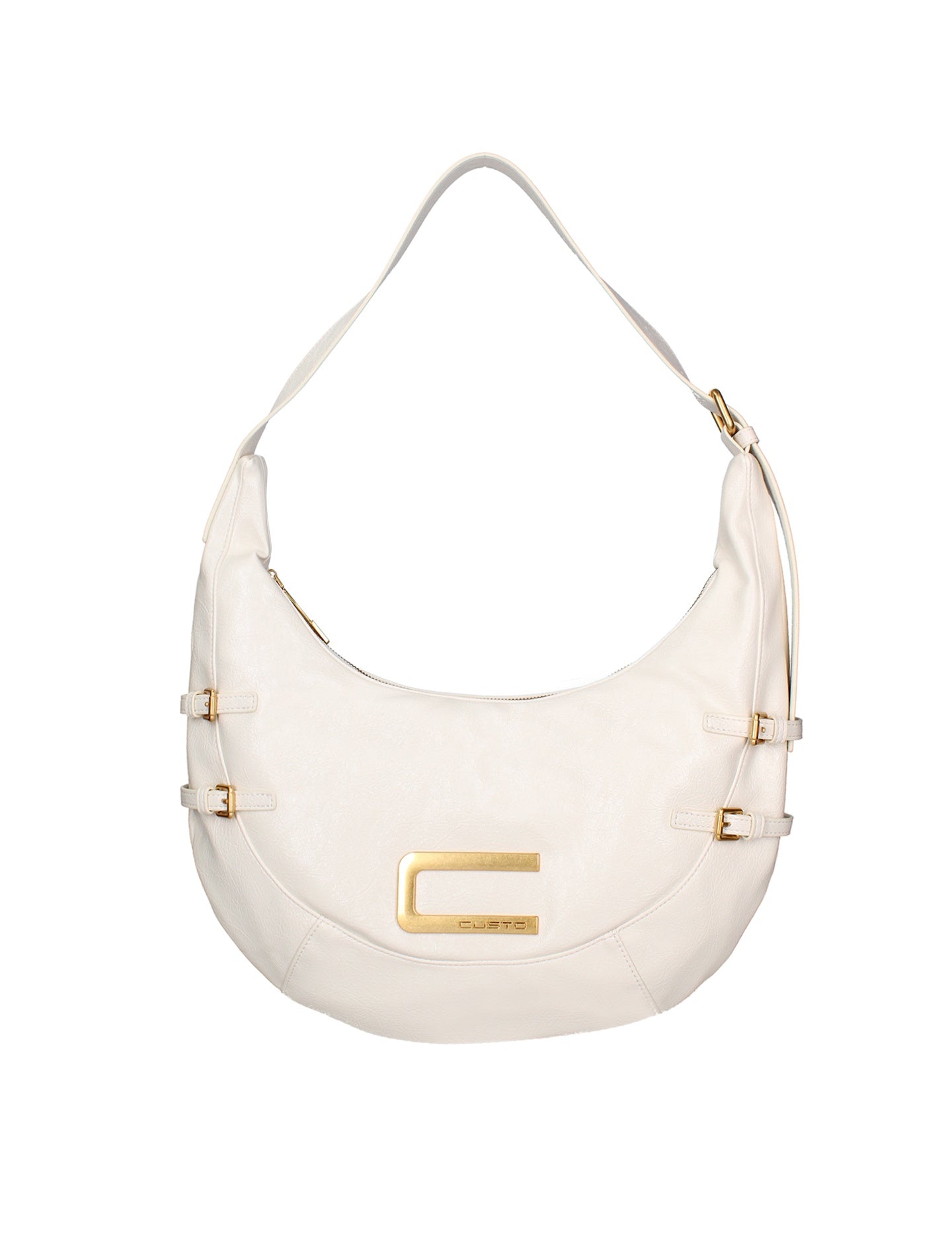 Borsa a spalla CUSTO - Bianco
