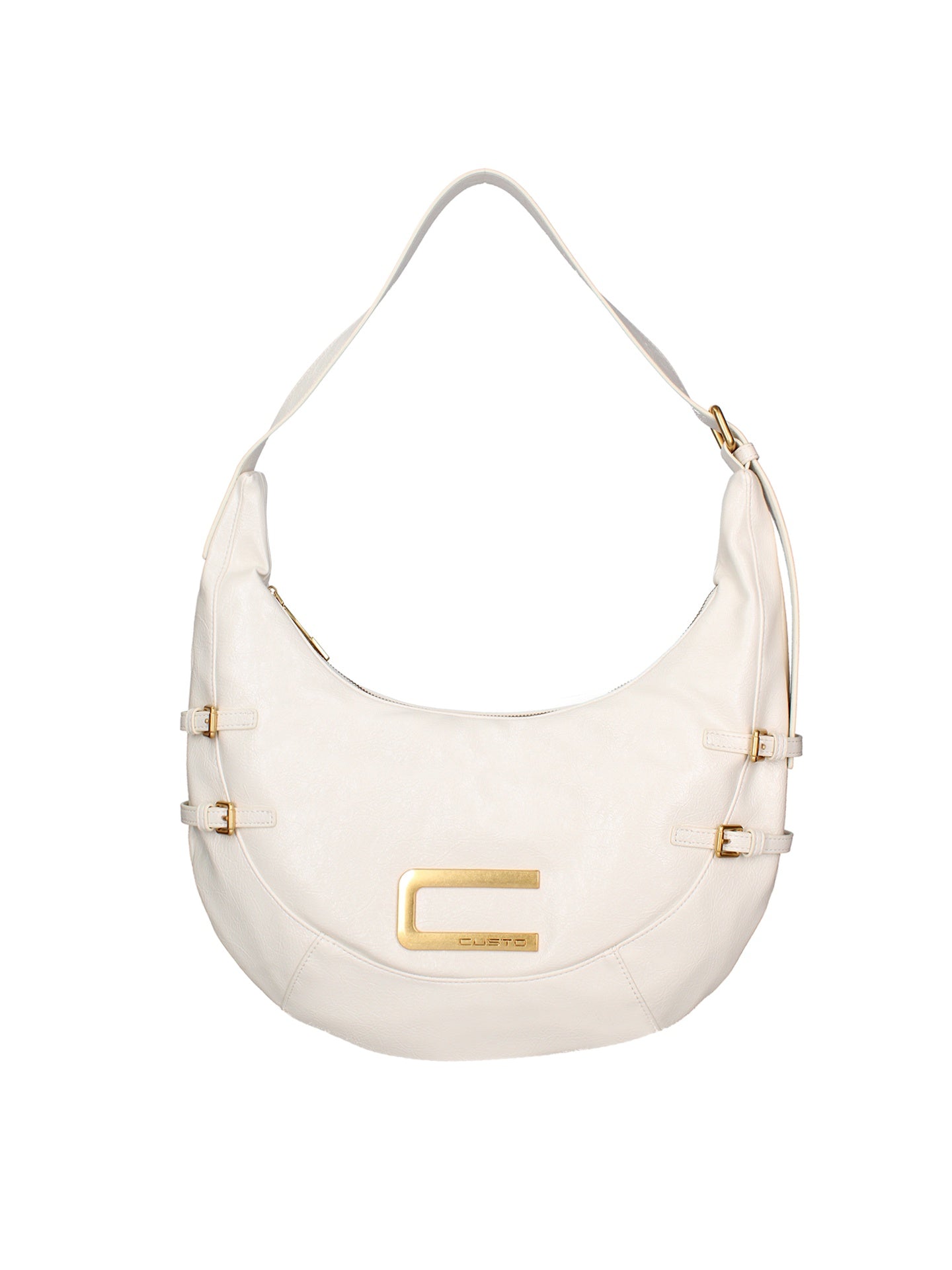 Borsa a spalla CUSTO - Bianco