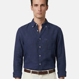 Camicia in Cotone Blu Navy Navigare