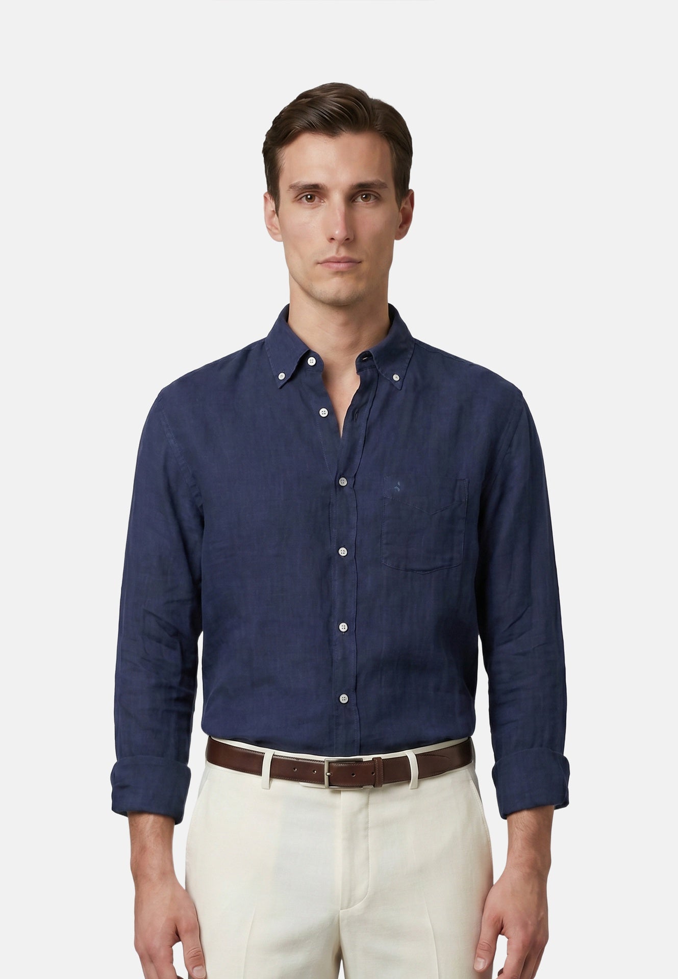 Camicia in Cotone Blu Navy Navigare