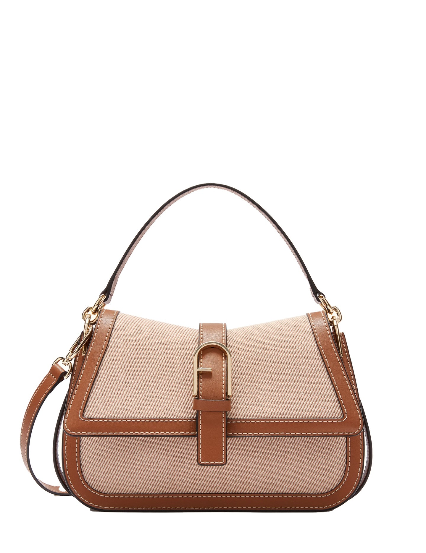 Borsa a Mano in Canvas Cognac Furla
