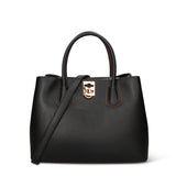 Black Vegan Leather Handbag