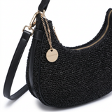 Borsa a Tracolla in Poliestere Nero