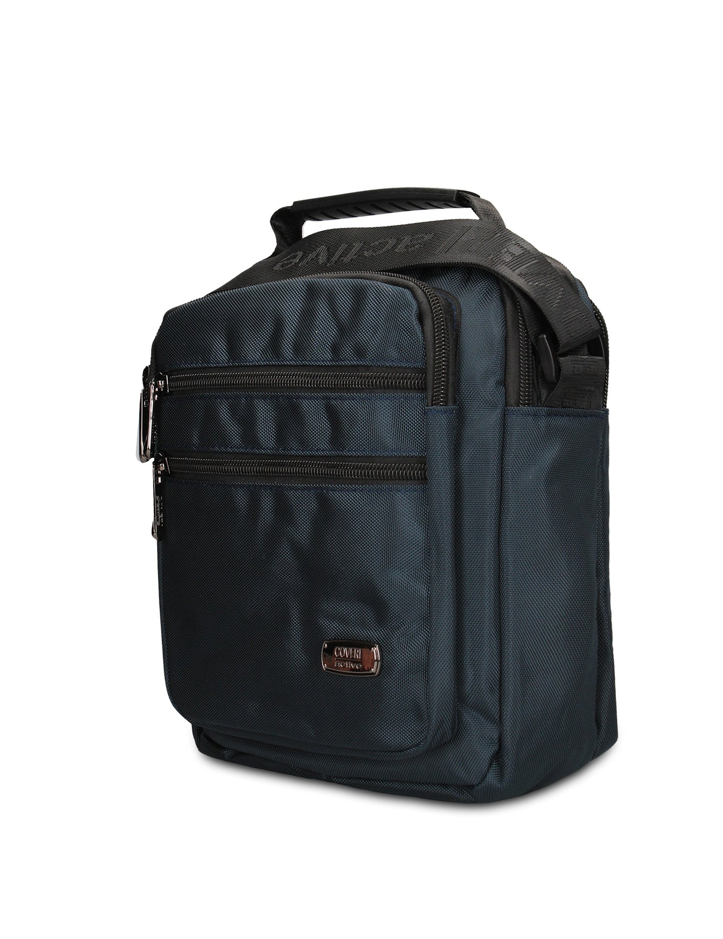 Borsa a Tracolla in 100% Pu Vegan Leather Blu