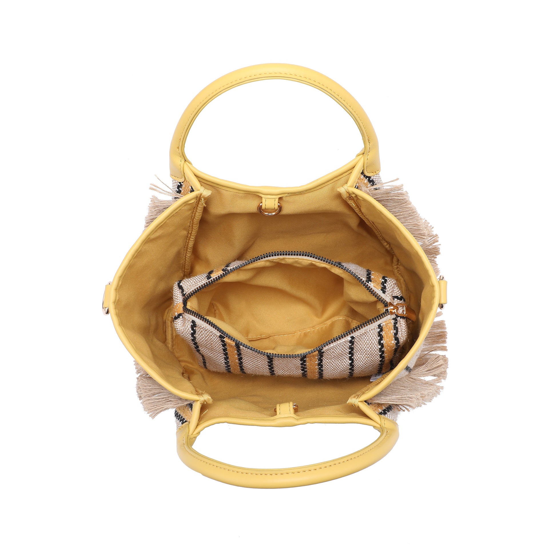Borsa Shopper in Cotone Giallo