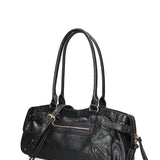 Borsa a Mano in Vera Pelle Nero
