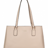 Borsa a Spalla in Pelle Vegana Taupe Pierre Cardin