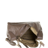 Borsa a Spalla in Vera Pelle Taupe