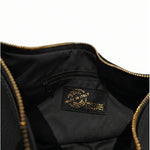 Borsa a Tracolla in Dollaro Leather Nero