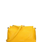 Borsa a Spalla in Dollaro Leather Giallo