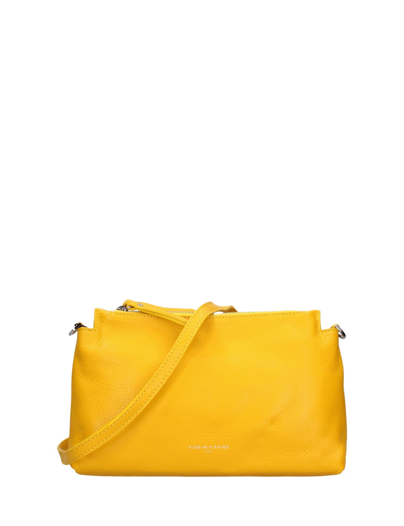 Borsa a Spalla in Dollaro Leather Giallo