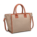 Borsa a Tracolla in Poliestere Marrone