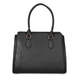 Schwarze Handtasche aus veganem Leder