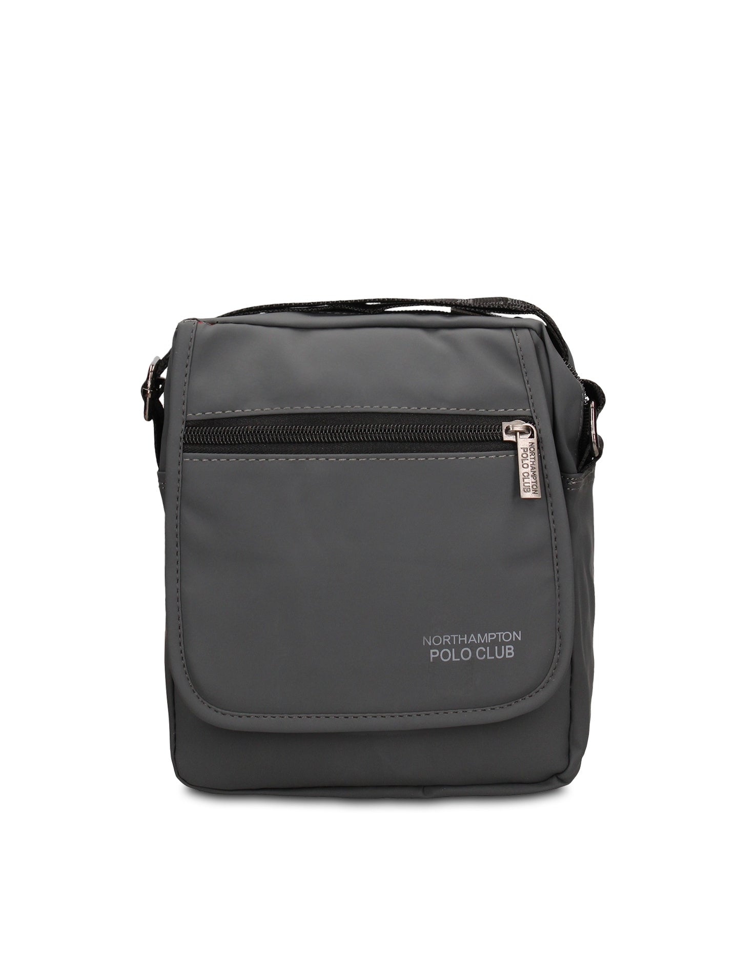 Borsa a Tracolla in 100% Pu Vegan Leather Grigio