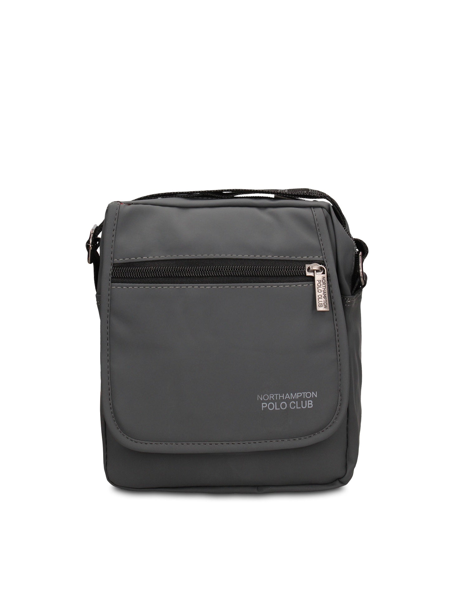 Borsa a Tracolla in 100% Pu Vegan Leather Grigio