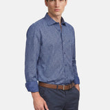 Camicia in Cotone Blu Jeans