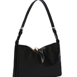 Black Leather Shoulder Bag
