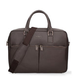 Dunkelbraune Tasche aus echtem Leder