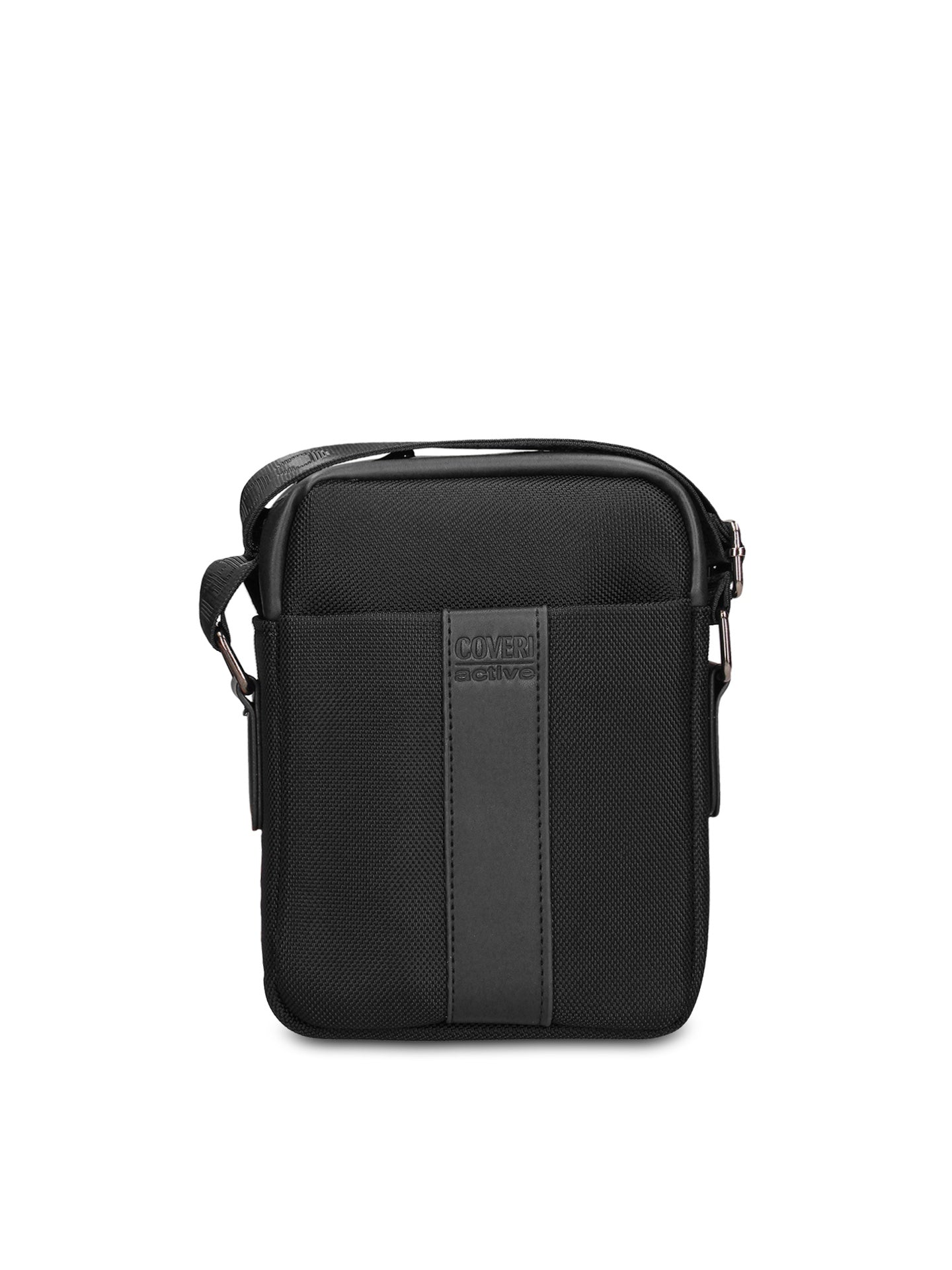 Borsa a Tracolla in 100% Pu Vegan Leather Nero