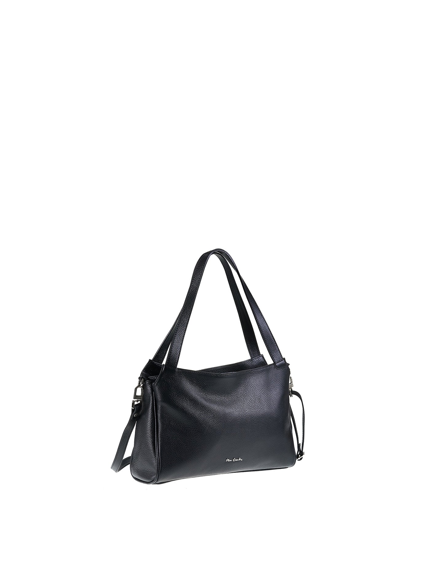 Borsa a Spalla in Vera Pelle Nero