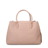 Borsa a Mano in Pelle Vegana Rosa