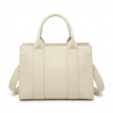 Borsa a Mano in Polyurethane Beige