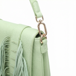 Borsa a Tracolla in Polyurethane Verde