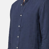 Camicia in Lino Blu Navy