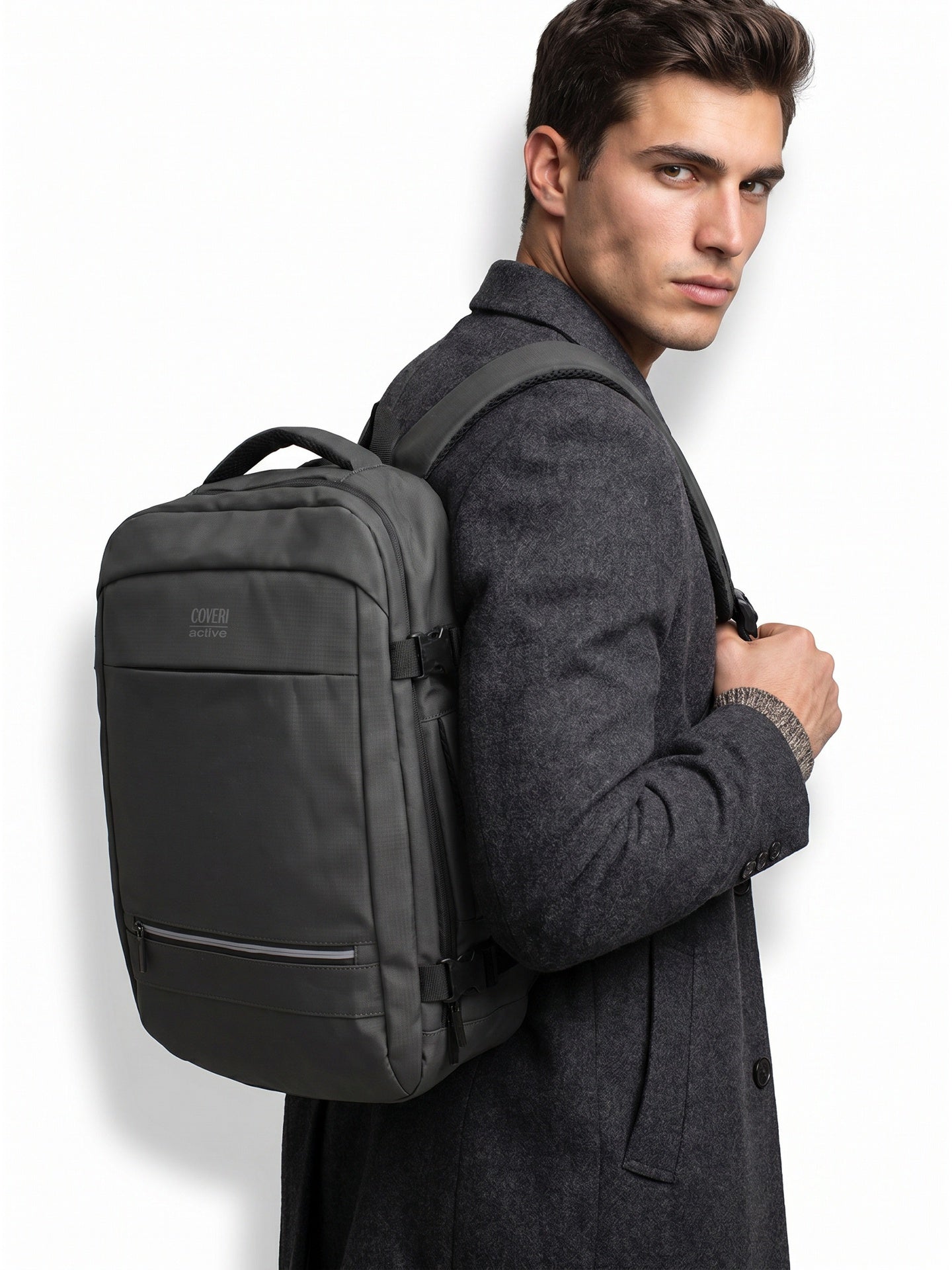 Zaino in Poliestere 100% Grigio