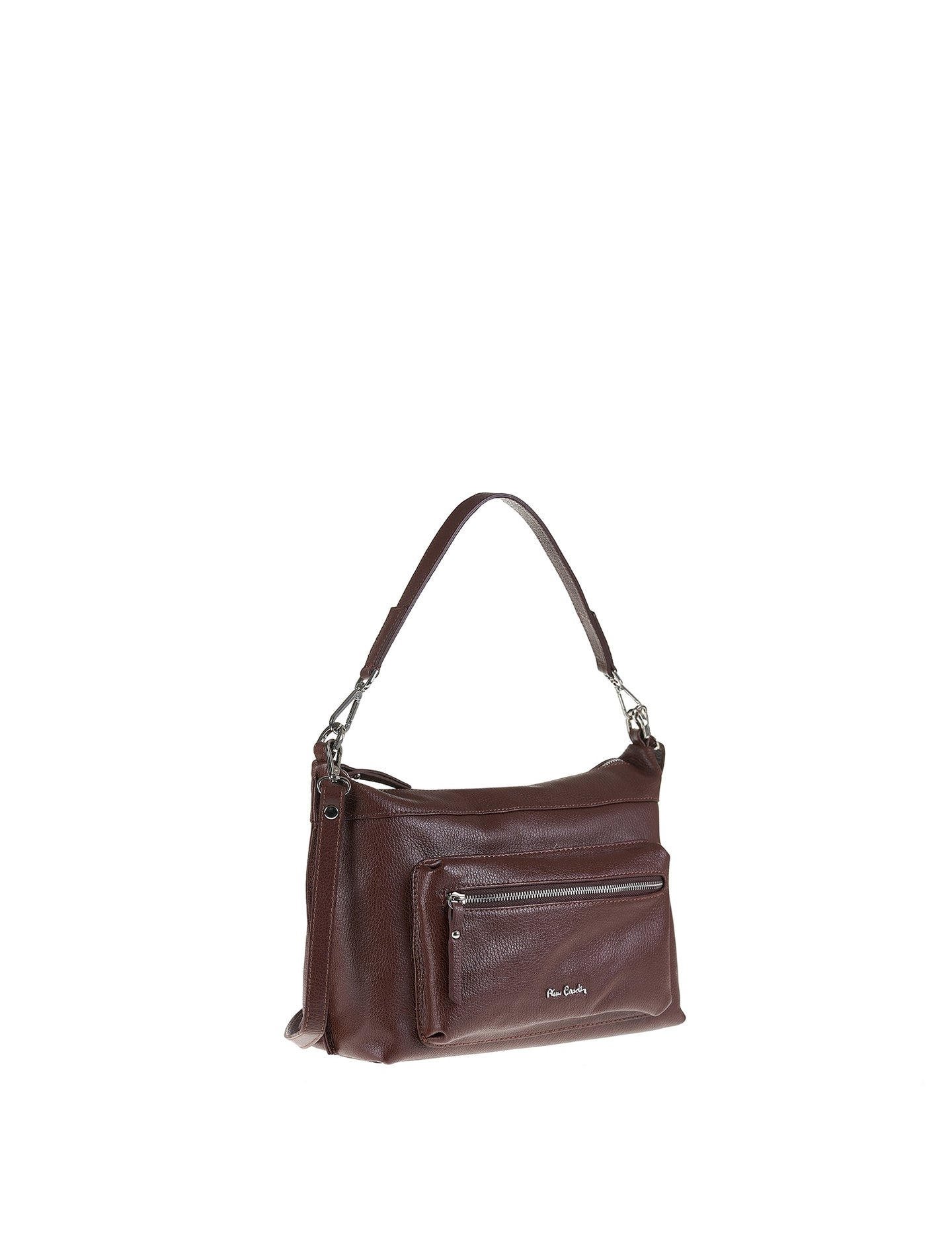 Borsa a Spalla in Vera Pelle Cioccolato