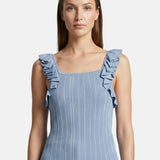 Vestito in Viscosa Blu Roberta Rossi