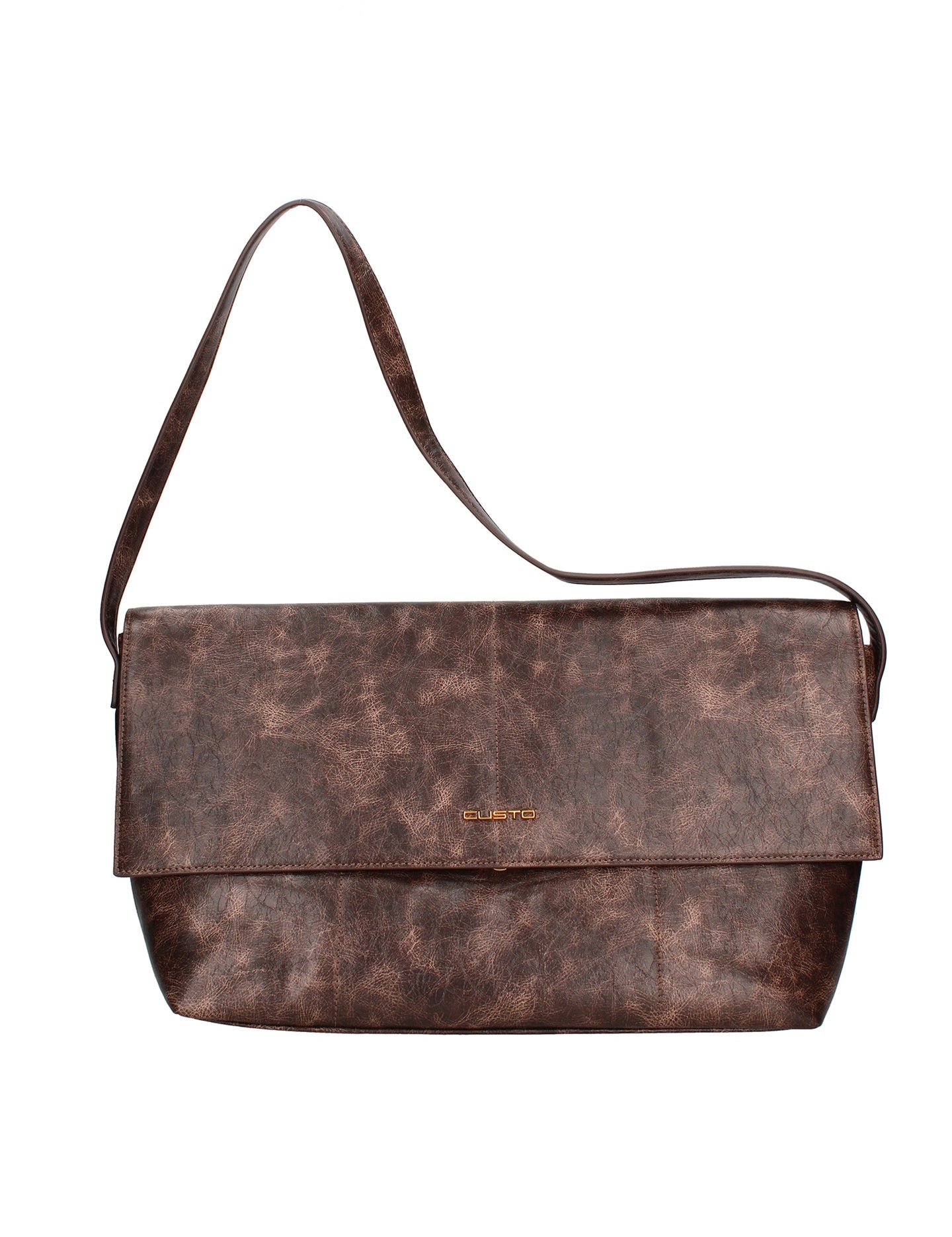 Borsa a tracolla CUSTO - Marrone
