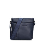 Borsa a Tracolla Uomo in Pelle Vegana Blu Pierre Cardin