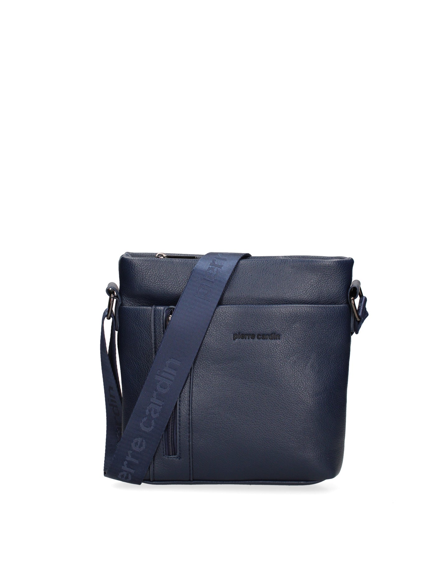 Borsa a Tracolla Uomo in Pelle Vegana Blu Pierre Cardin