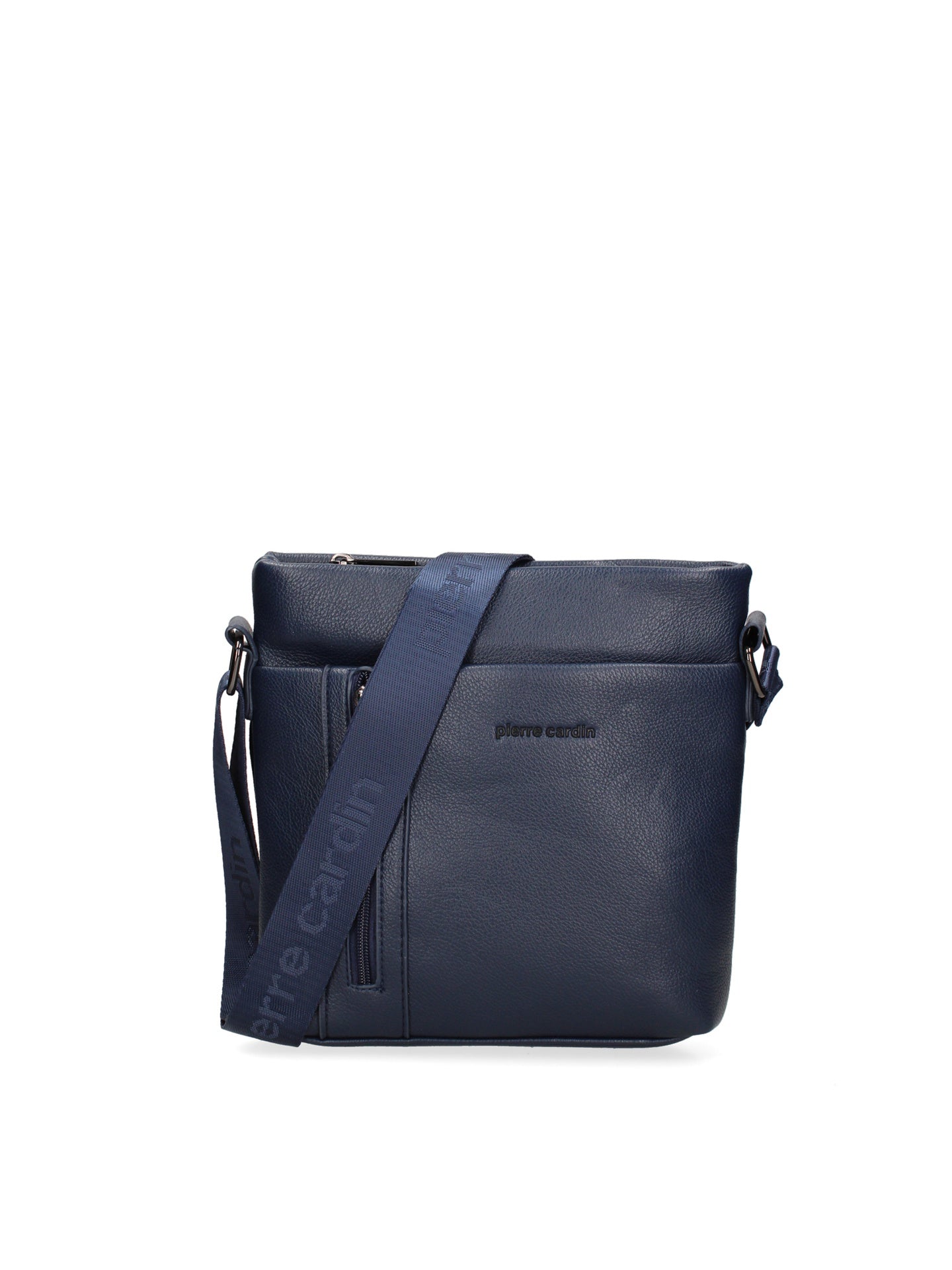 Borsa a Tracolla Uomo in Pelle Vegana Blu Pierre Cardin