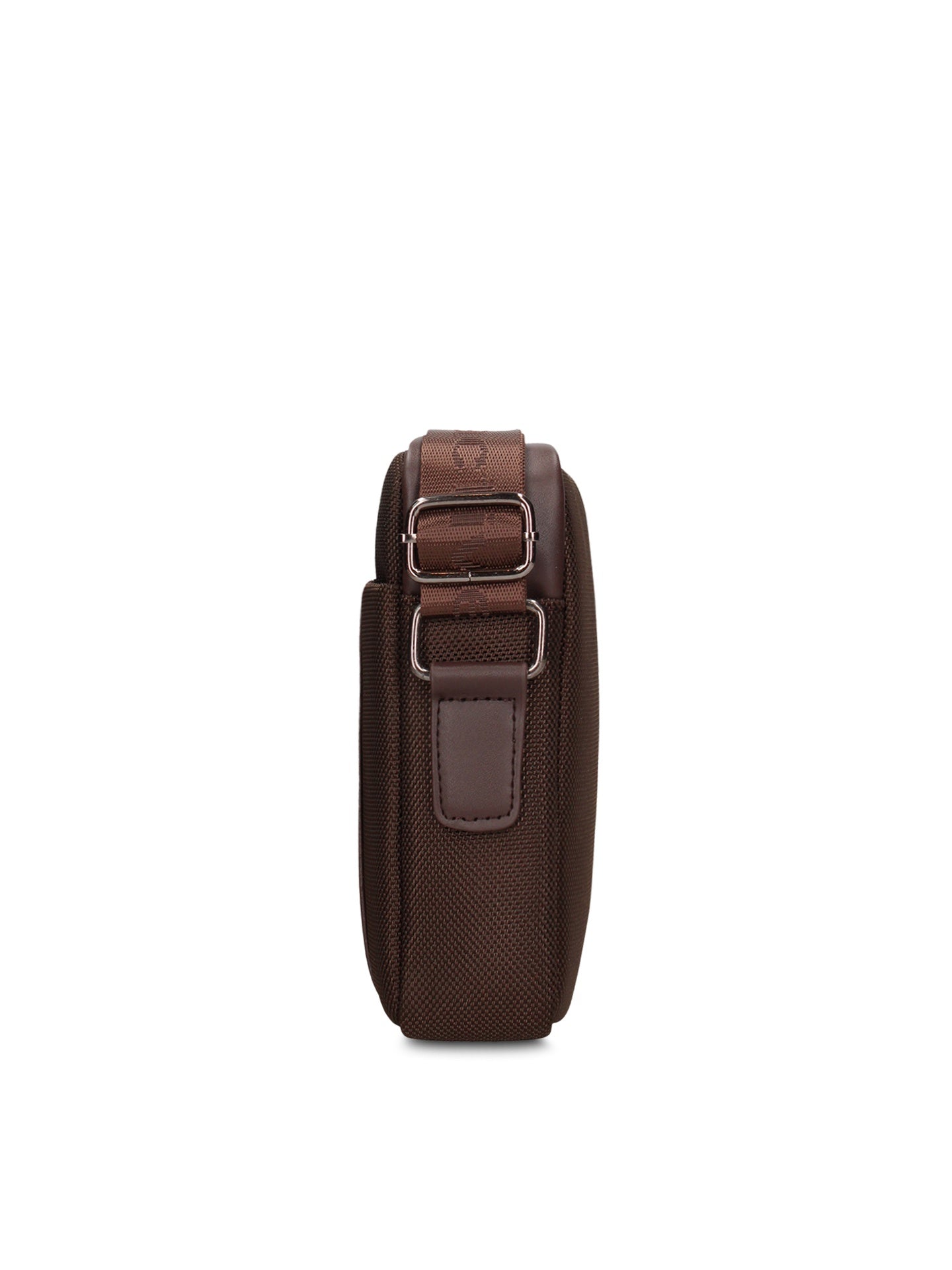 Borsa a Tracolla in 100% Pu Vegan Leather Marrone Scuro