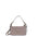 Borsa a Spalla in Vera Pelle Taupe Pierre Cardin