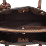 Bolso de hombro de piel vegana color topo