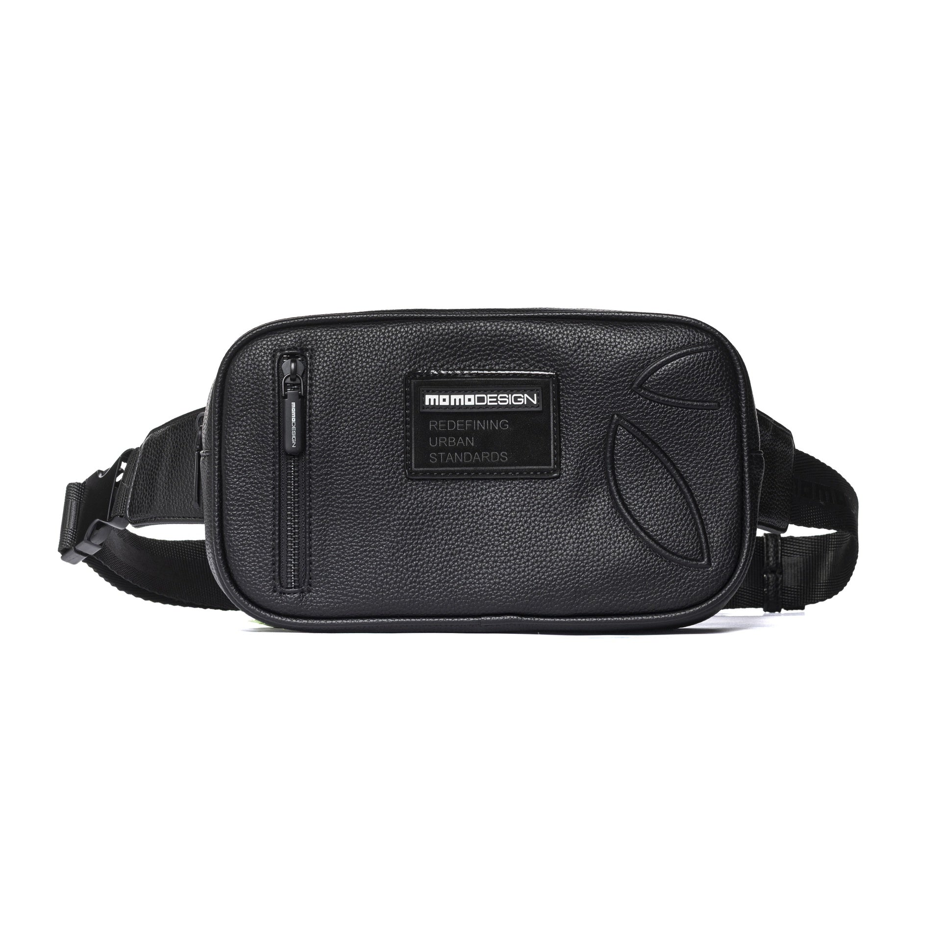 Marsupio Uomo Silvano Nova in Pelle Vegana Black Momo Design