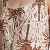 Vestito in Viscosa Taupe