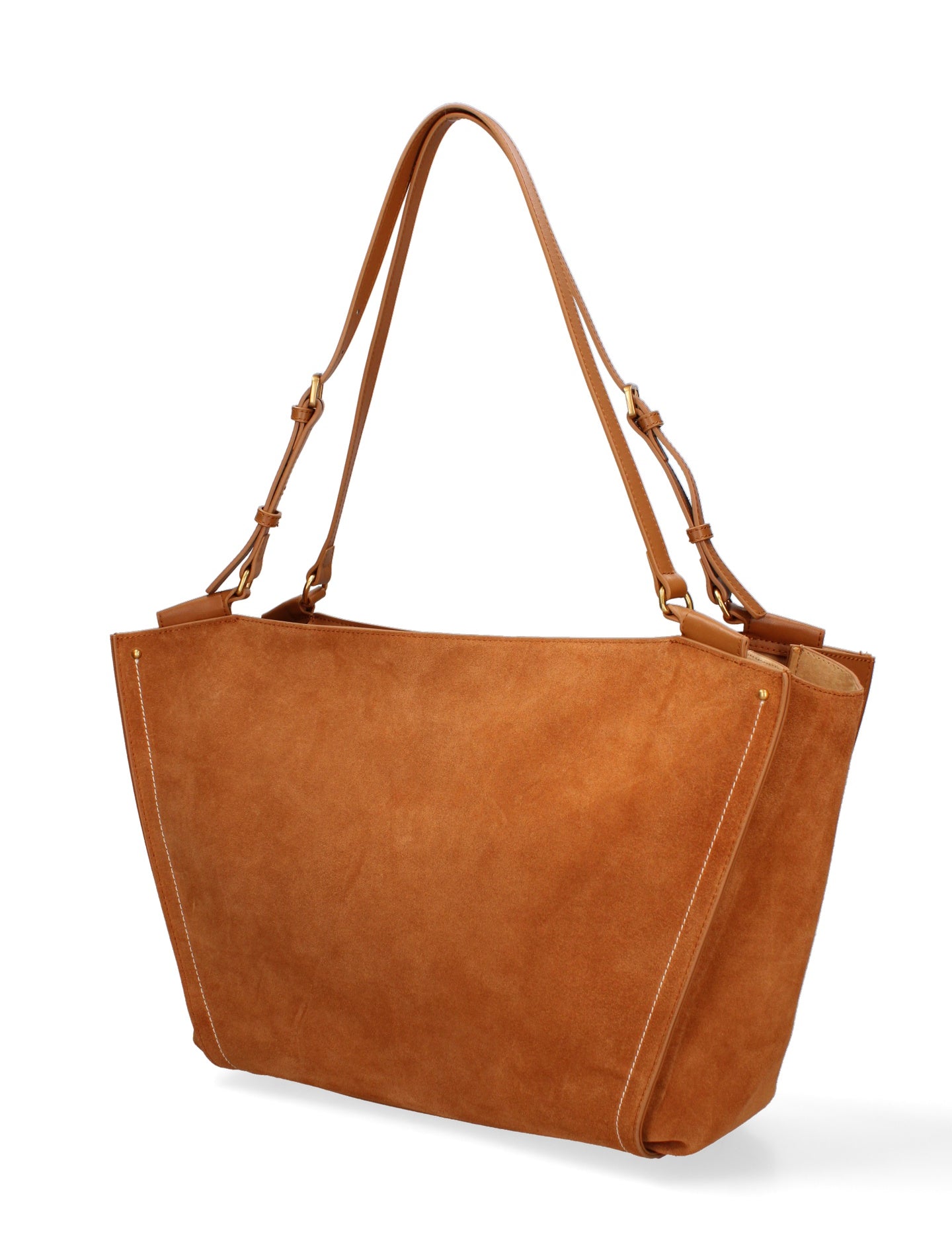 Dark Brown Genuine Leather Shoulder Bag