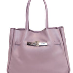 Borsa a Tracolla in Dollaro Leather Rosa
