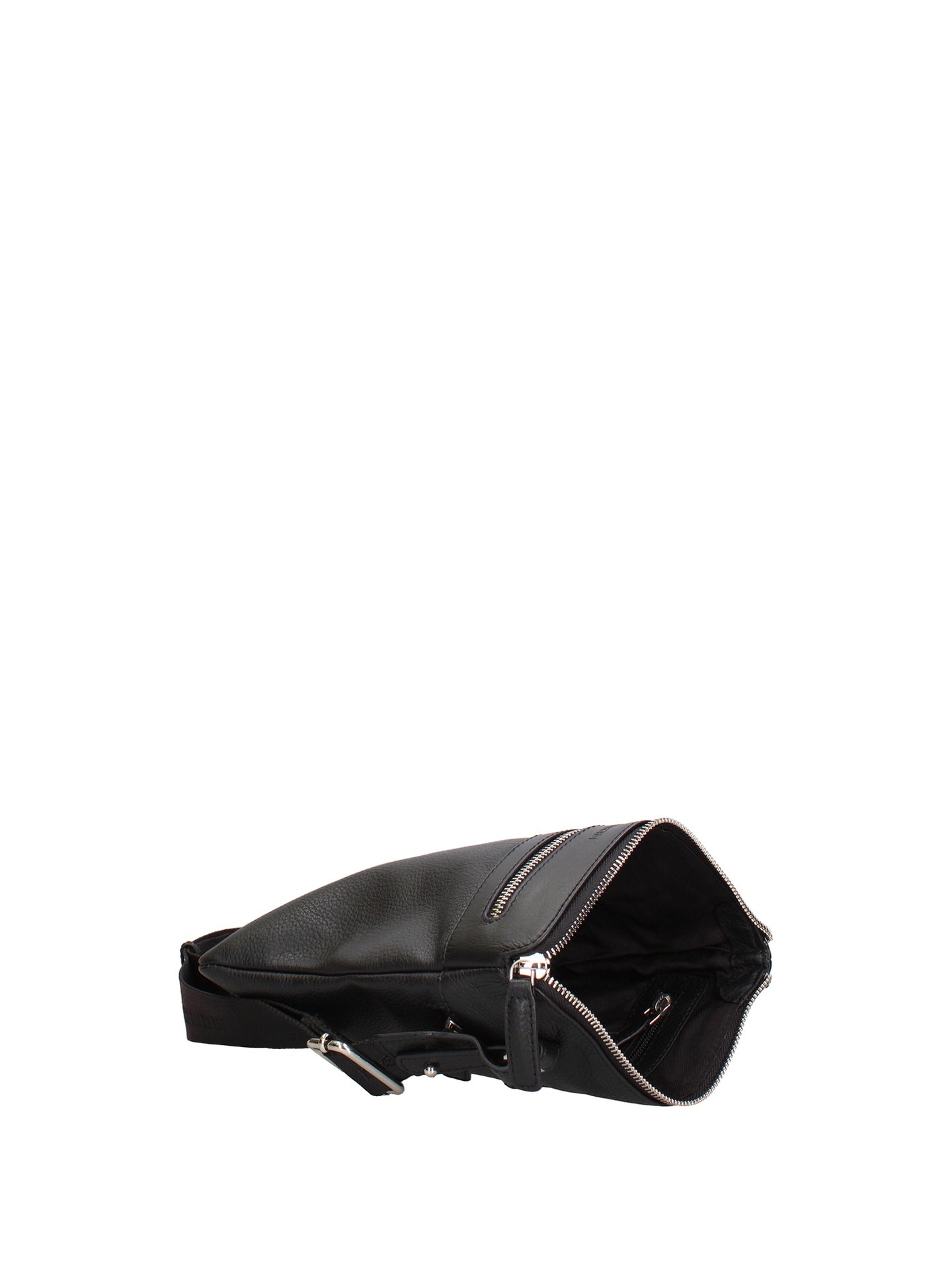 Borsa a Tracolla in Vera Pelle Nero