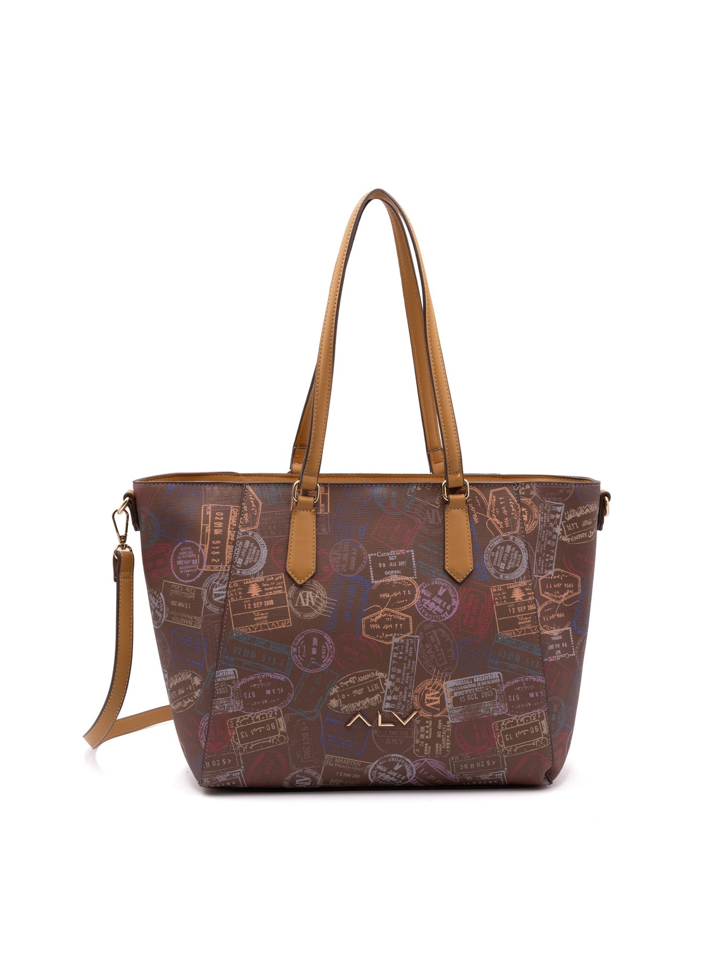 Borsa A Spalla da donna ALV - Marrone