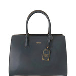 Borsa a spalla in Pelle Vegana Blue GianMarco Venturi