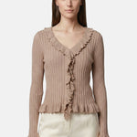 Vestito in Poliestere Taupe Roberta Rossi