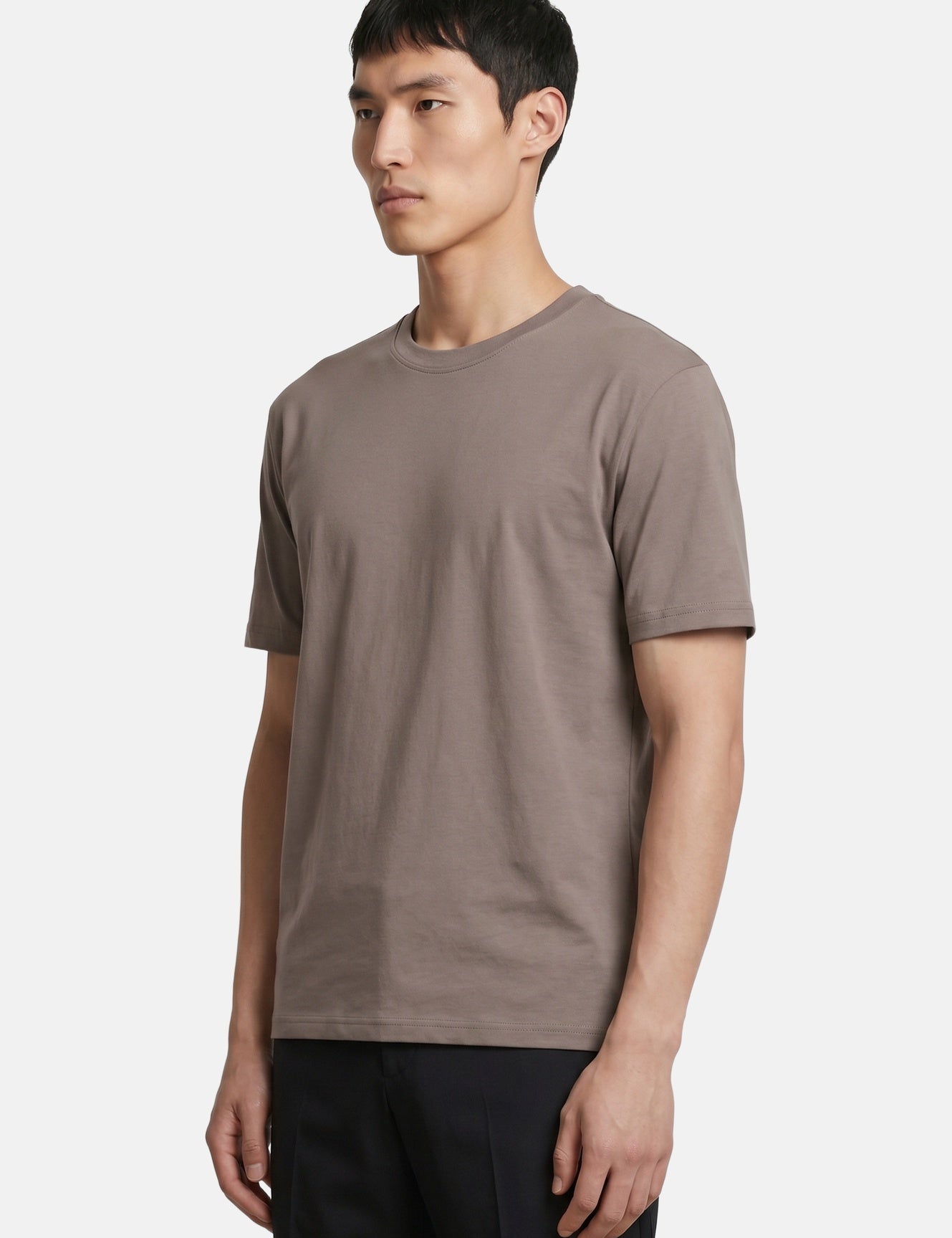 T-shirt in Cotone Mud