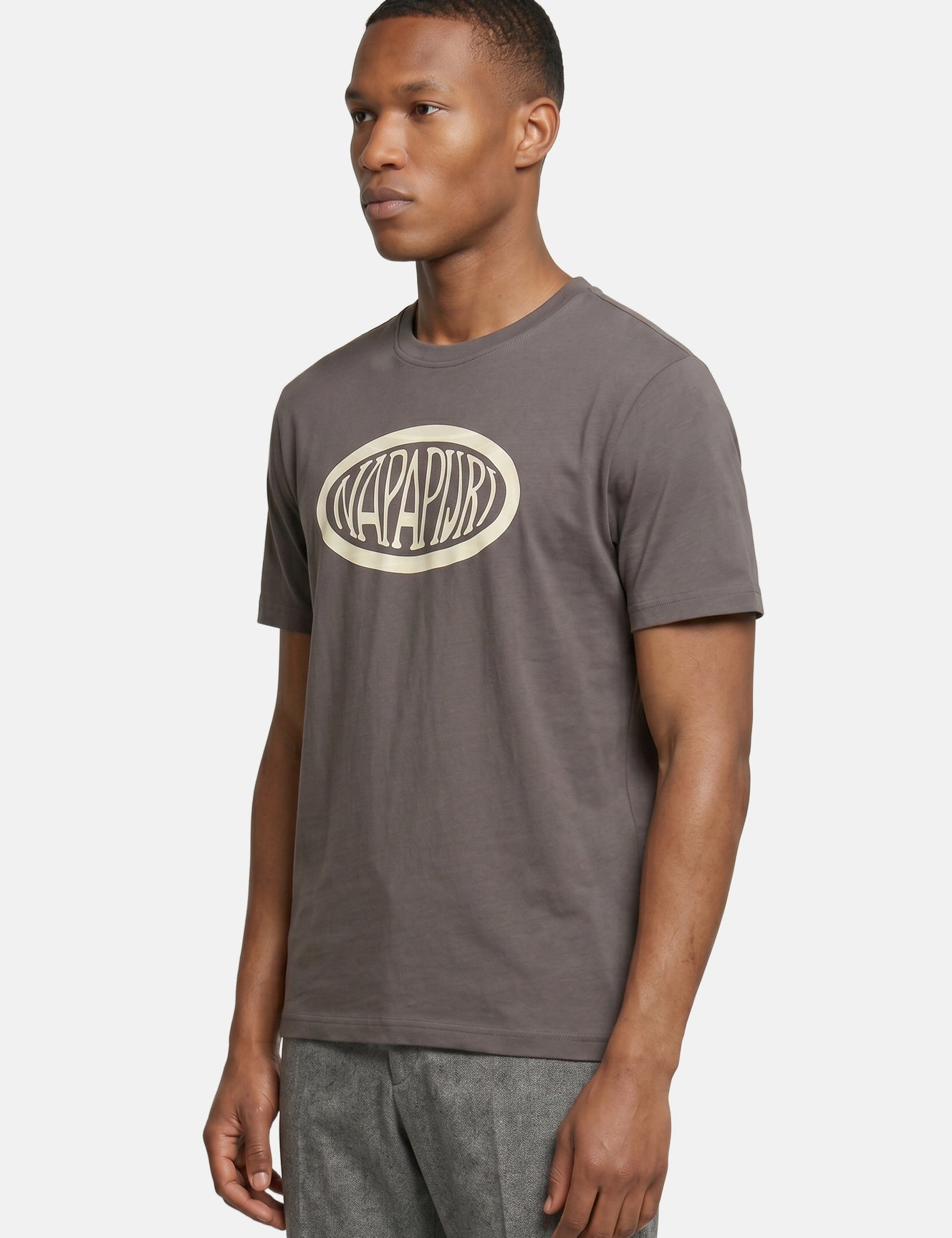 T-shirt in Cotone Grigio