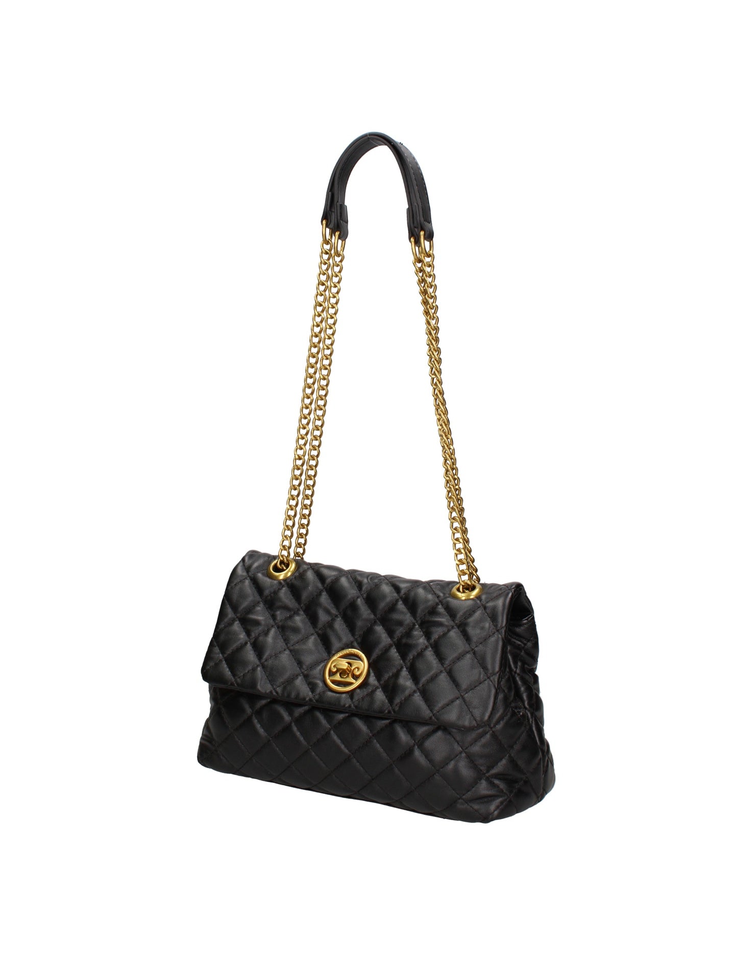 Blaue Schultertasche