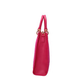 Borsa a Mano in Pelle Fucsia